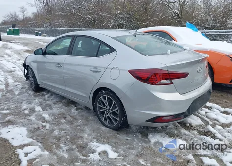2019 Hyundai Elantra Limited from USA, damaged, VIN 5NPD84LF7KH440935